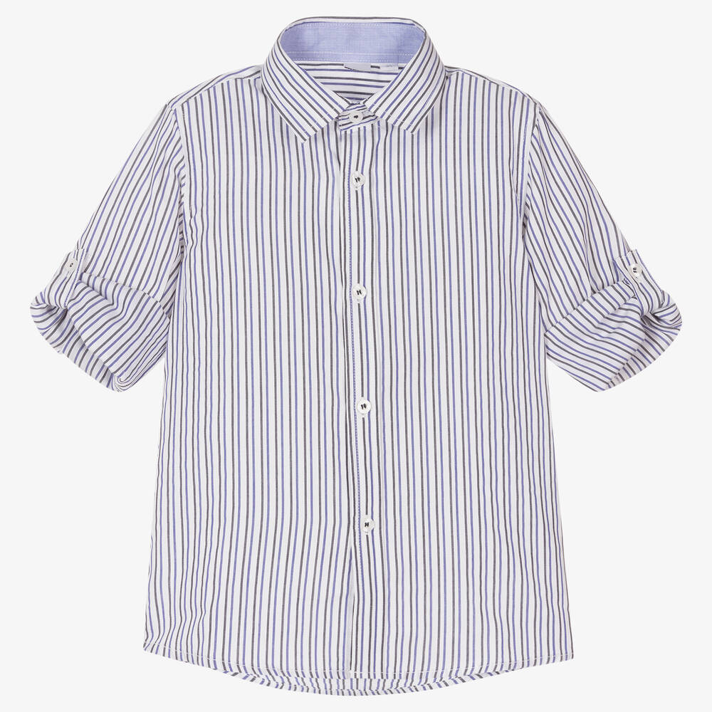 iDO Baby-Boys Striped Cotton Shirt | Childrensalon Outlet