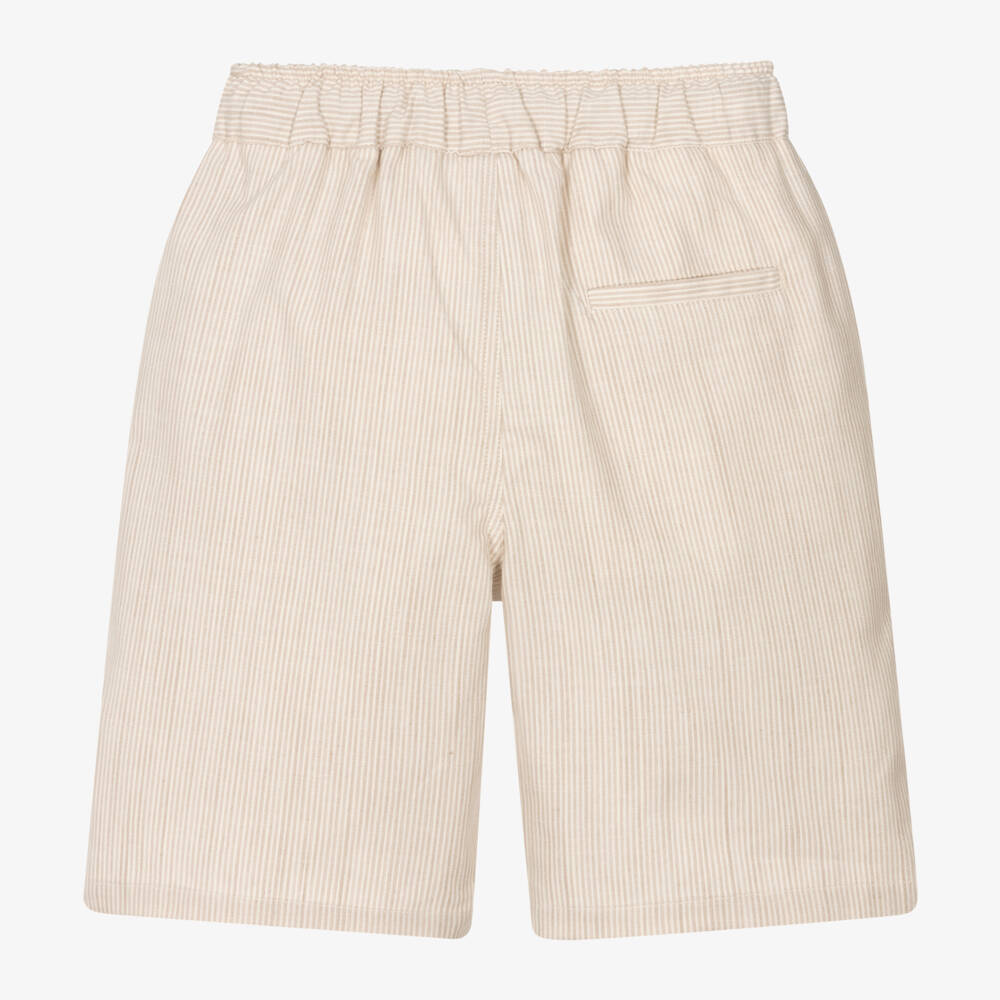 iDO Junior-شورت مخطط من مزيج الكتان للأولاد | Childrensalon Outlet