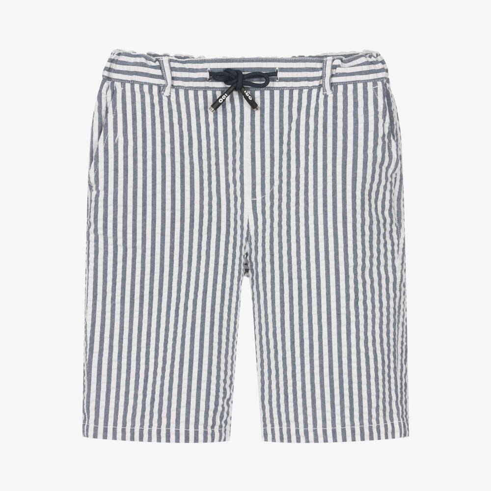 iDO Junior - Gestreifte Seersucker-Shorts | Childrensalon