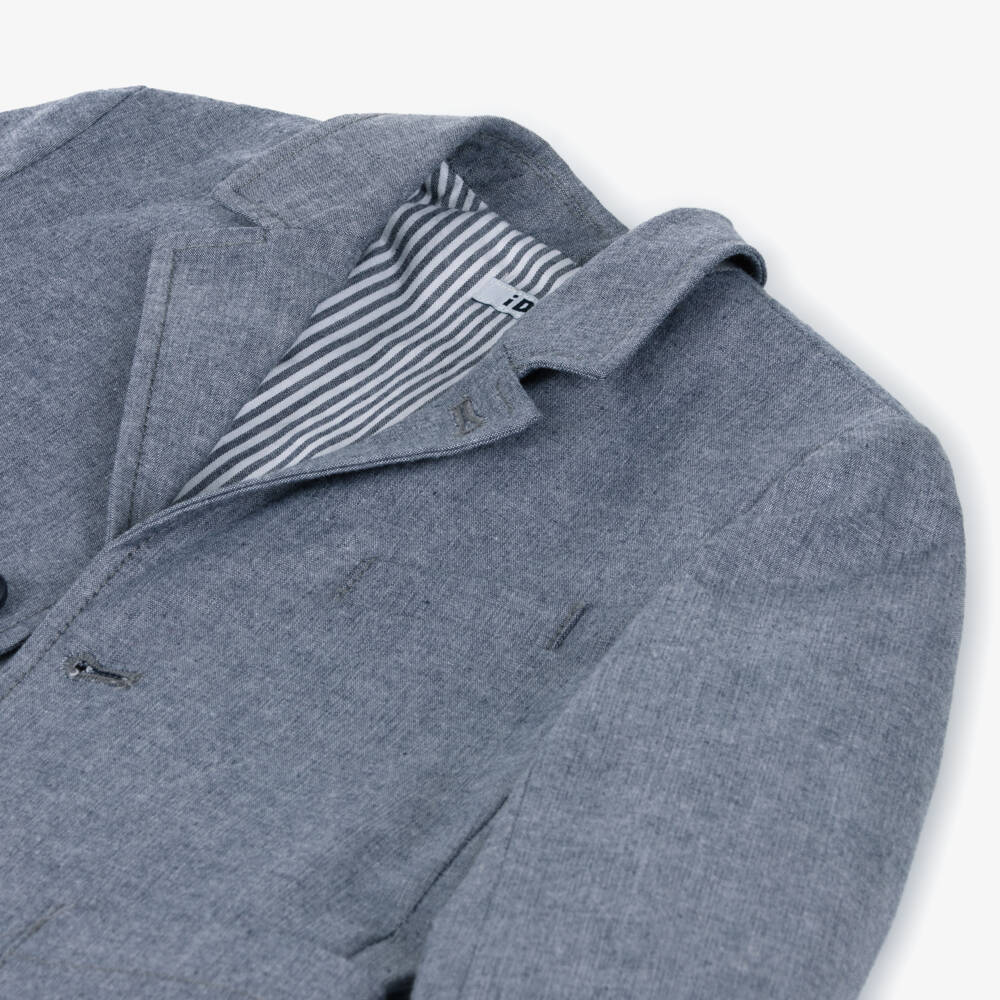 iDO Baby-Boys Stylish Navy Cotton Jacket | Childrensalon Outlet