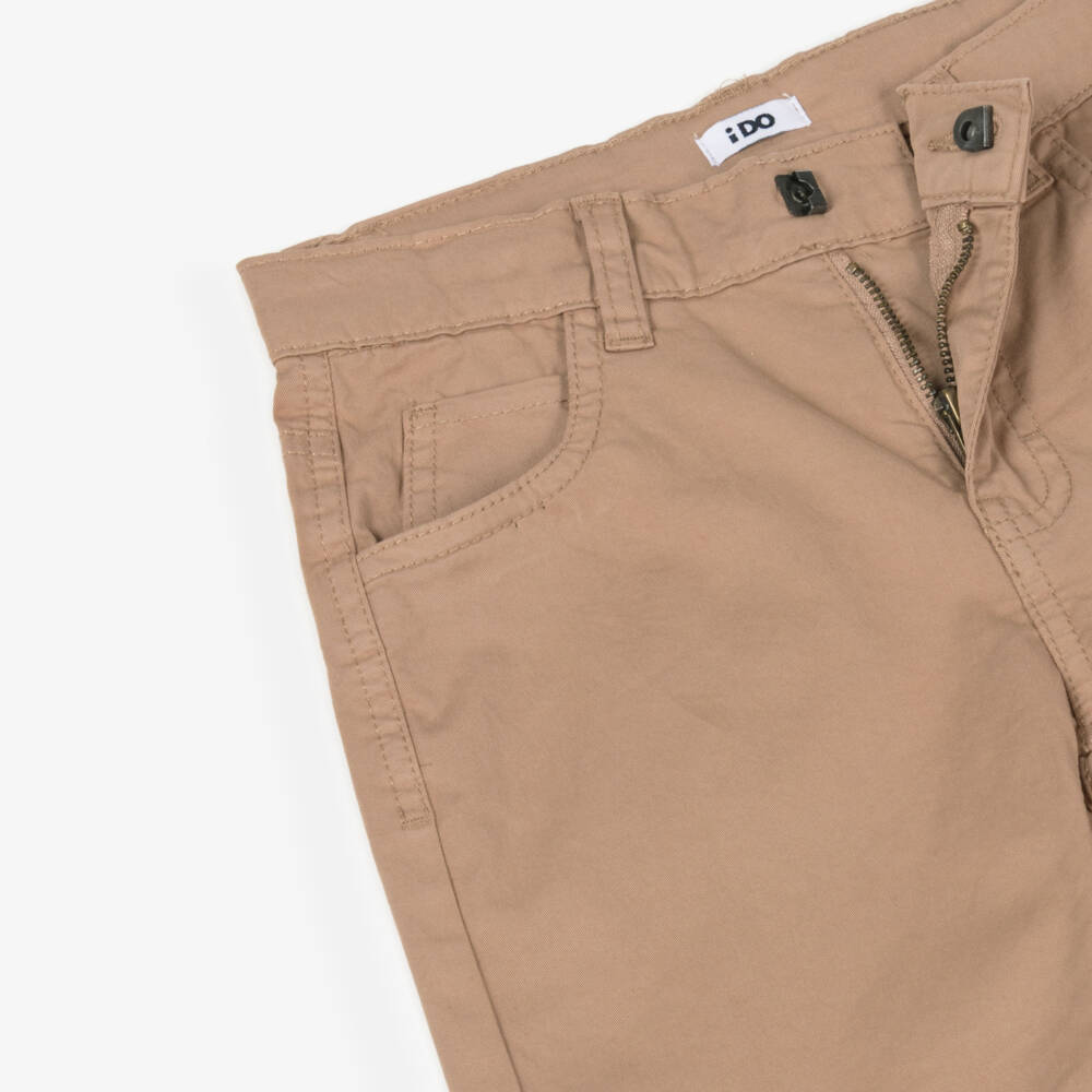 iDO Baby-Boys Tan Classic Fit Twill Shorts | Childrensalon Outlet