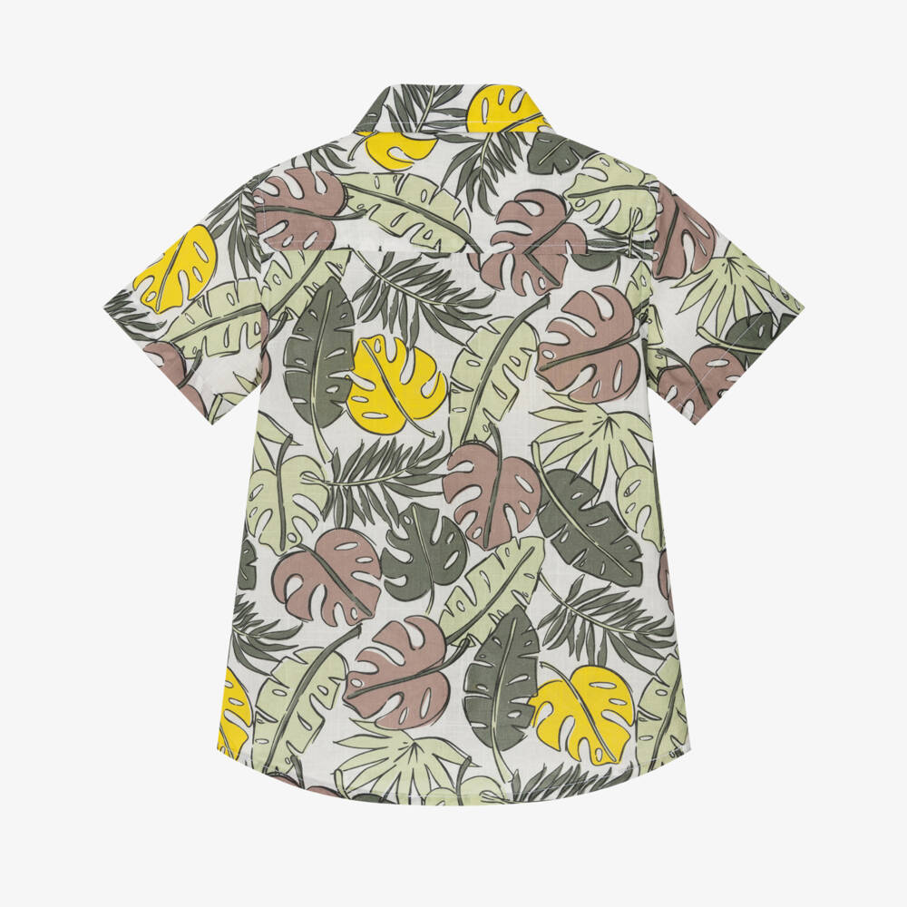 iDO Baby-قميص أوراق استوائية أخضر للأولاد | Childrensalon Outlet