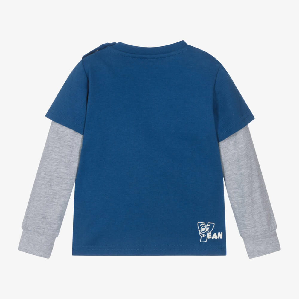 iDO Baby-Boys Vibrant Blue Cotton Tee | Childrensalon Outlet