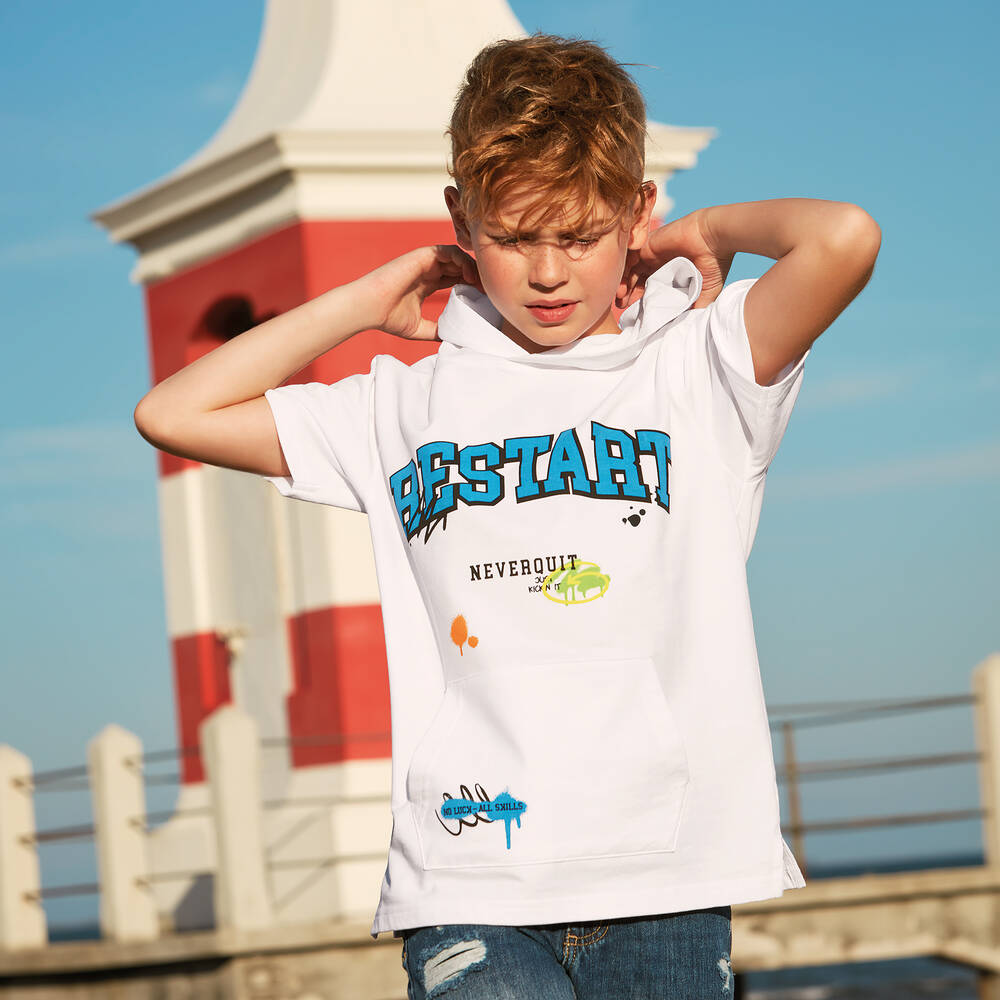 Hooded cotton shirt outlet