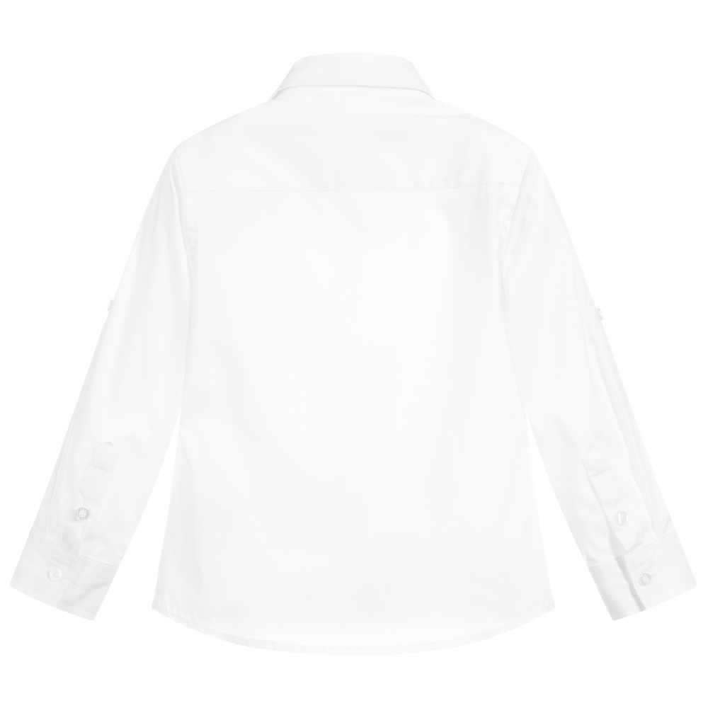 iDO Baby-Boys White Cotton Shirt | Childrensalon Outlet