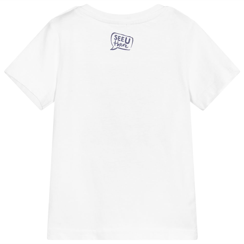iDO Baby-Boys White Cotton T-Shirt | Childrensalon Outlet