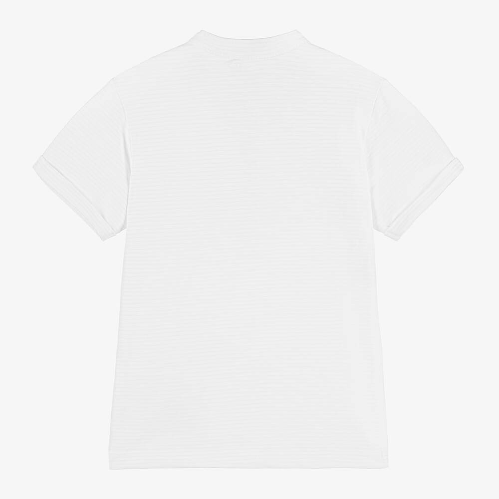 iDO Baby-Boys White Cotton T-Shirt | Childrensalon Outlet