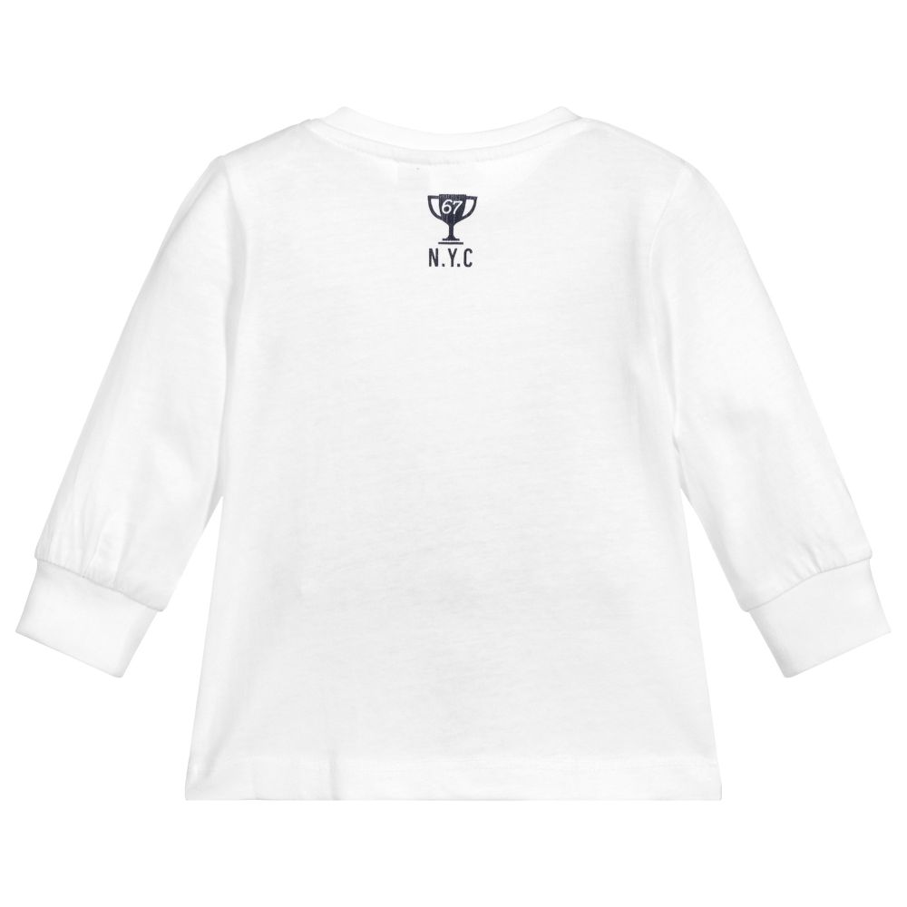 iDO Baby-Boys White Cotton Top | Childrensalon Outlet