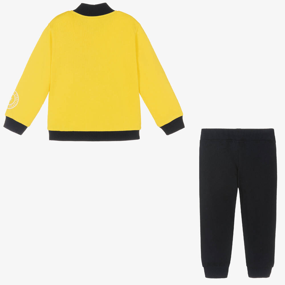 iDO Baby-تراكسوت قطن لون أصفر وكحلي للأولاد | Childrensalon Outlet