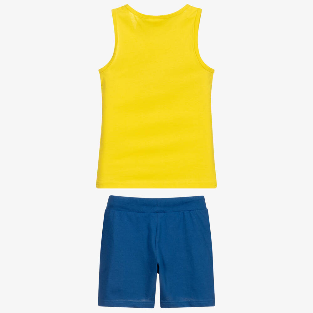 iDO Baby-Boys Yellow Cotton Shorts Set | Childrensalon Outlet