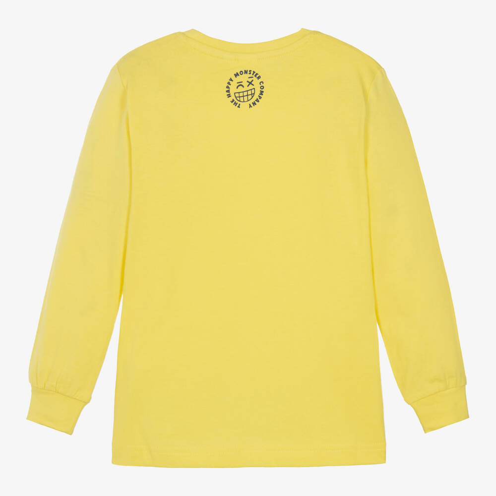 iDO Baby-Boys Yellow Monster Print Cotton Top | Childrensalon Outlet