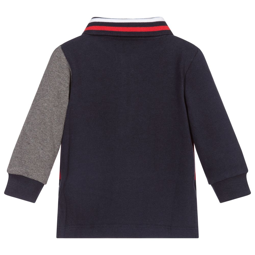 iDO Малыши-Colourblock Cotton Polo Shirt | Childrensalon Outlet