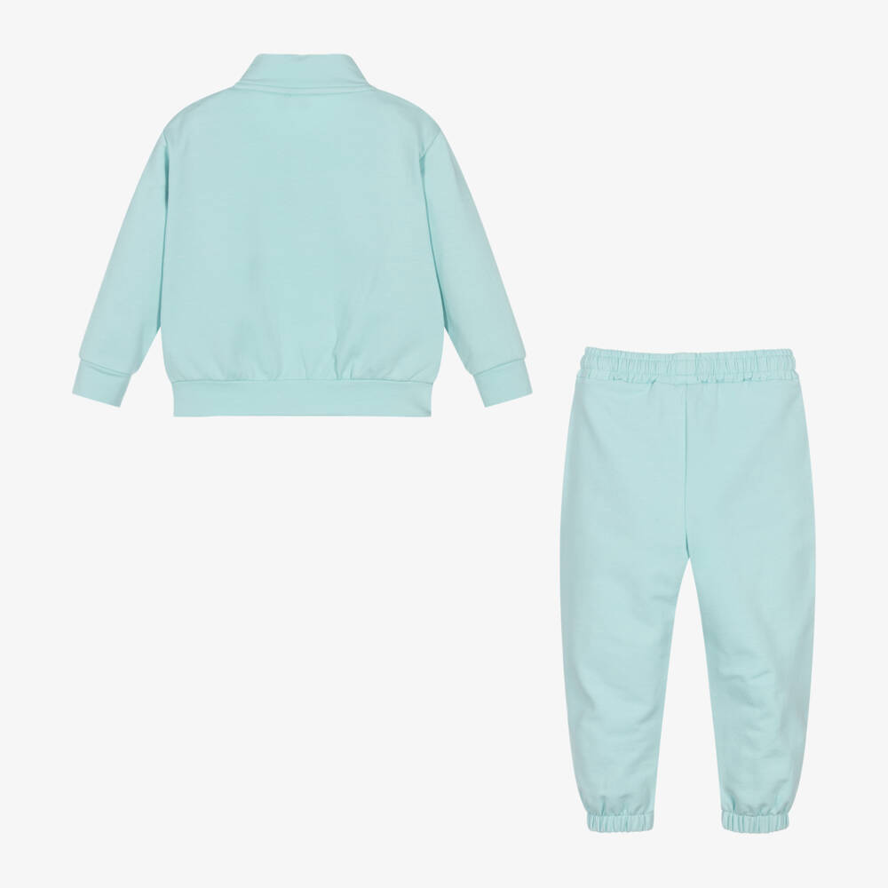 iDO Baby-Girls Aqua Heart Jogger Set | Childrensalon Outlet