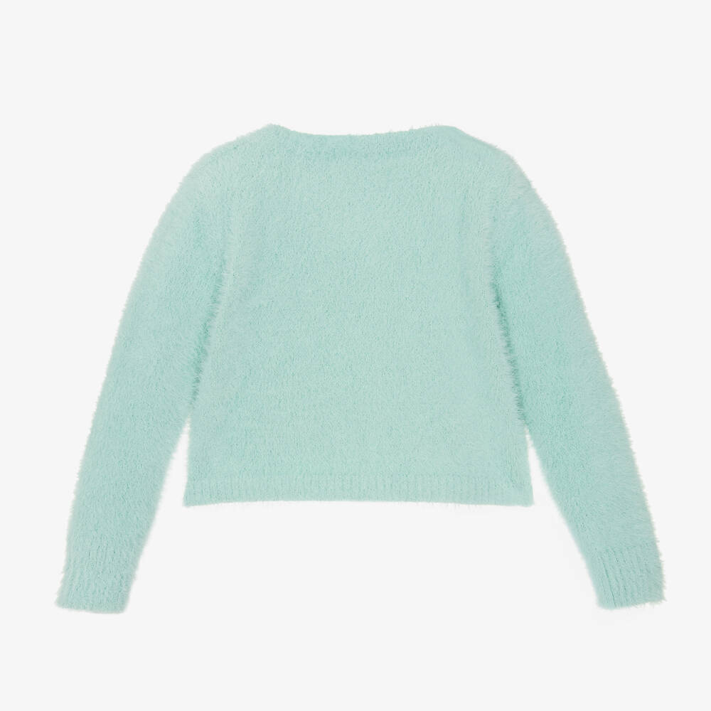 iDO Baby-Girls Aqua Shimmer Knit Cardigan | Childrensalon Outlet