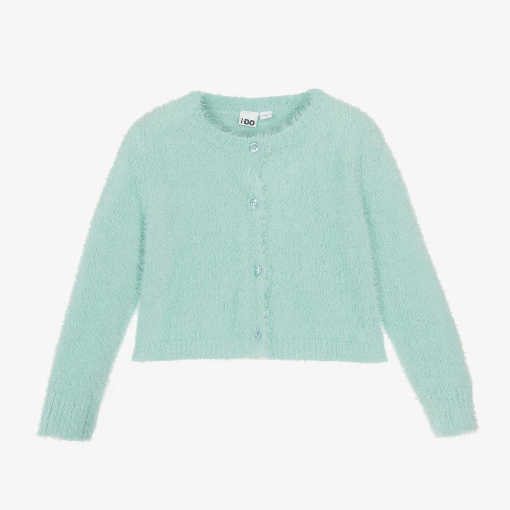 iDO Baby-Girls Aqua Shimmer Knit Cardigan | Childrensalon Outlet