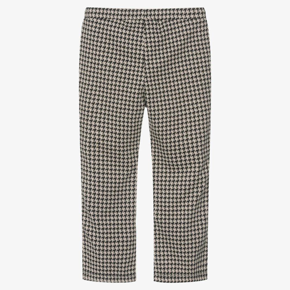 iDO Малыши-Бежево-черные легинсы в гусиную лапку | Childrensalon Outlet