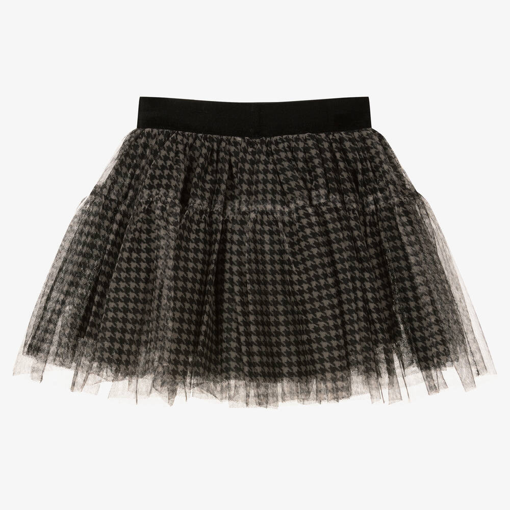 iDO Baby-Girls Beige & Black Houndstooth Tutu Skirt | Childrensalon Outlet