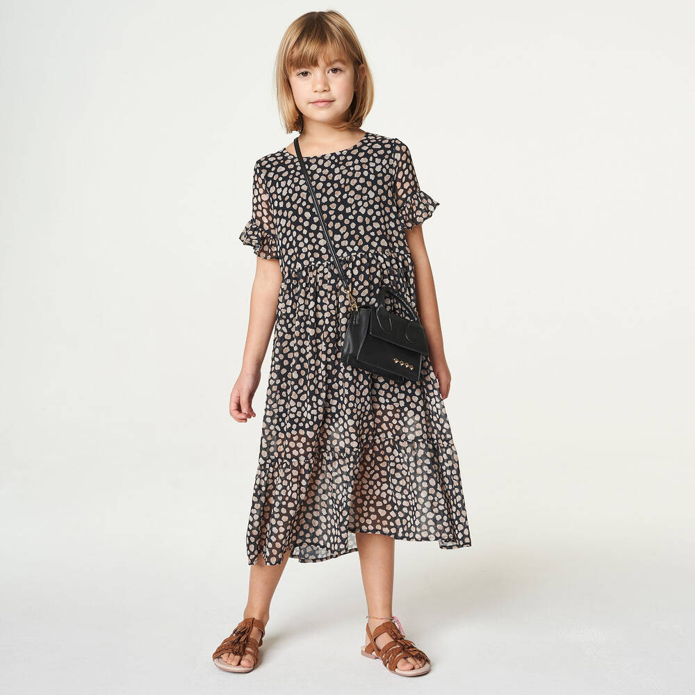 iDO Для младших-Черное шифоновое платье для девочек | Childrensalon Outlet