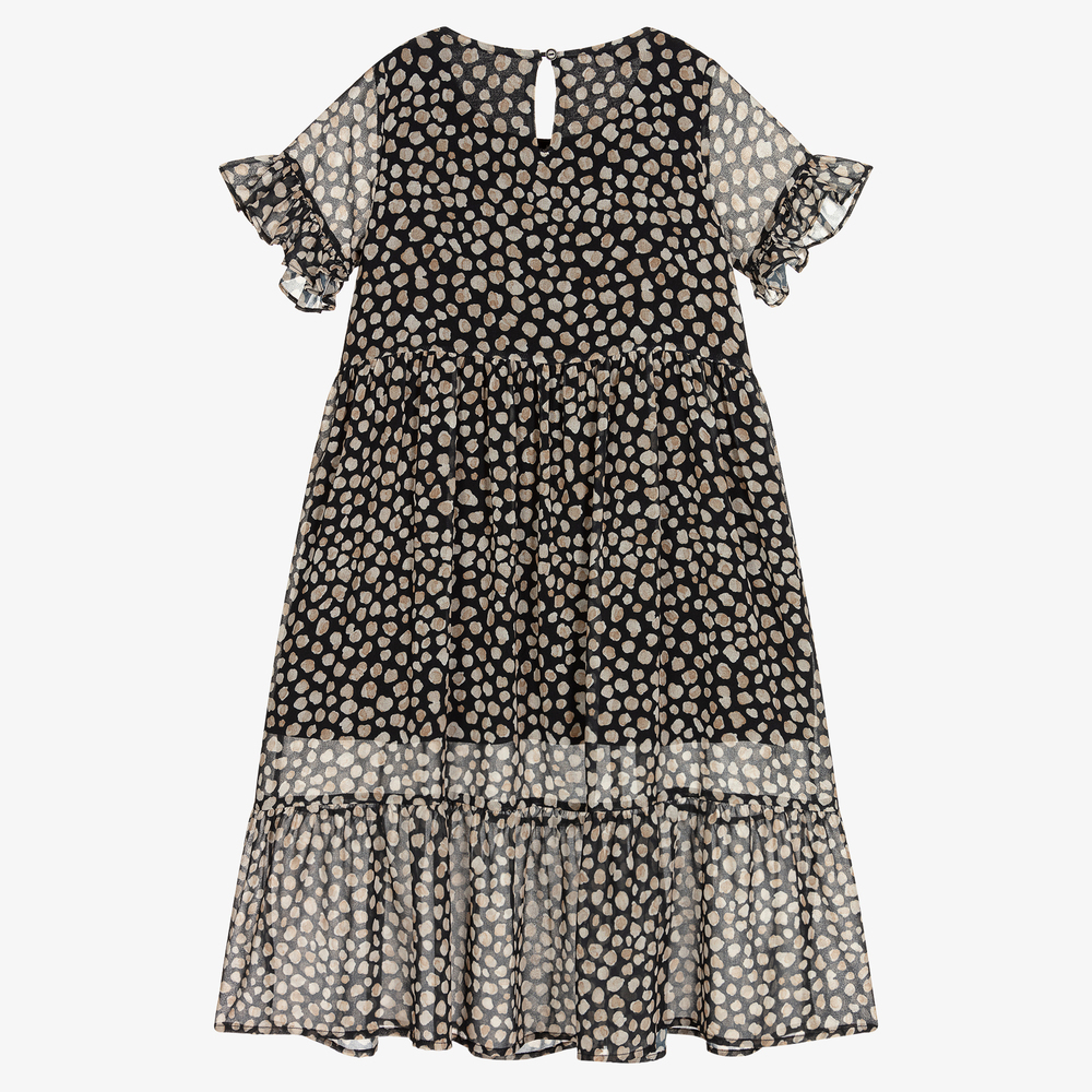 iDO Для младших-Черное шифоновое платье для девочек | Childrensalon Outlet