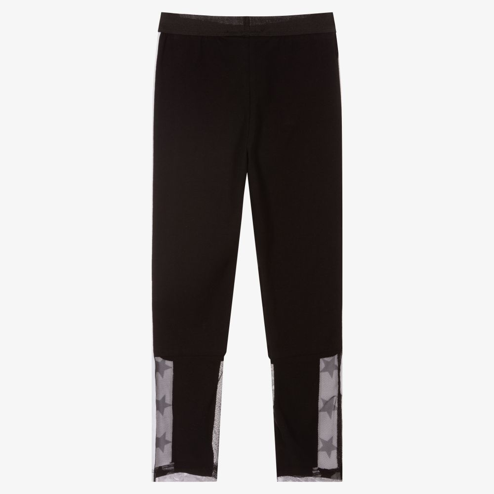 iDO Junior-ليغنغز قطن جيرسي لون أسود للبنات | Childrensalon Outlet