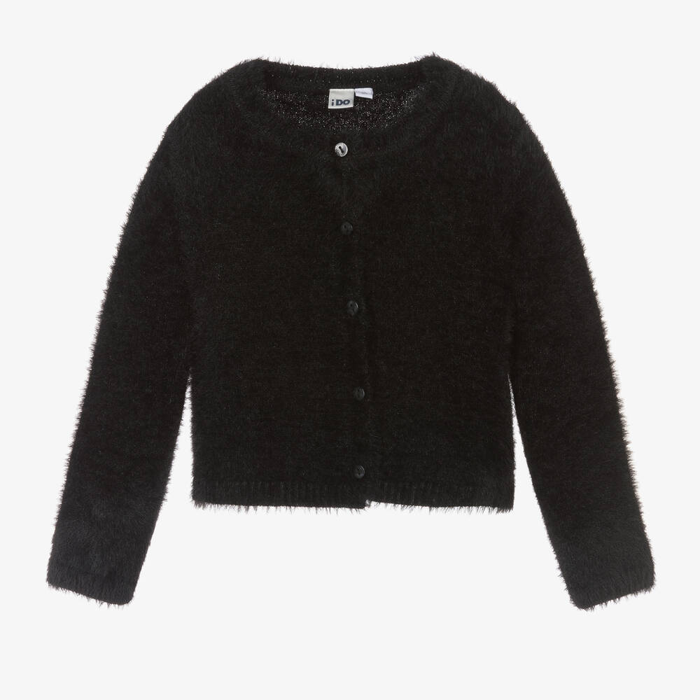 iDO Baby - Cardigan noir duveteux Fille | Childrensalon