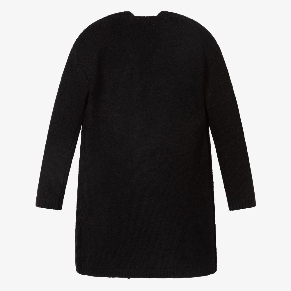 iDO Junior Girls Black Long Cardigan