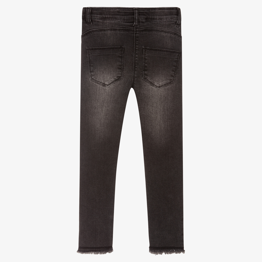 iDO Junior-Girls Black Slim Denim Jeans | Childrensalon Outlet