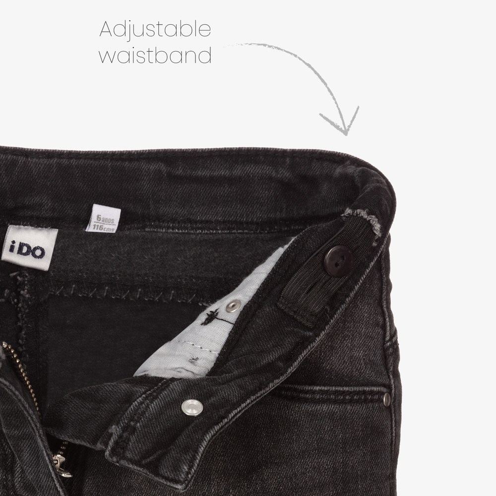 iDO Junior-Girls Black Slim Denim Jeans | Childrensalon Outlet