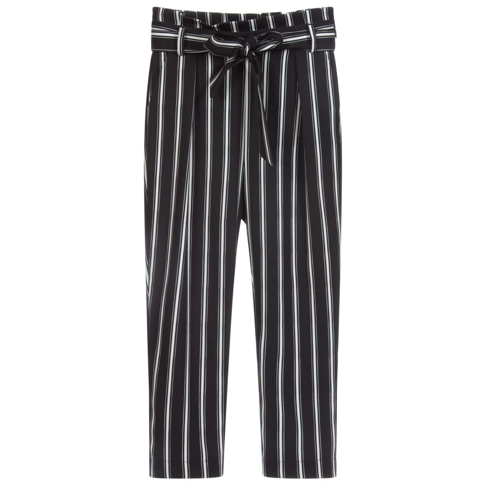 iDO Junior - Pantalon noir et blanc Fille | Childrensalon