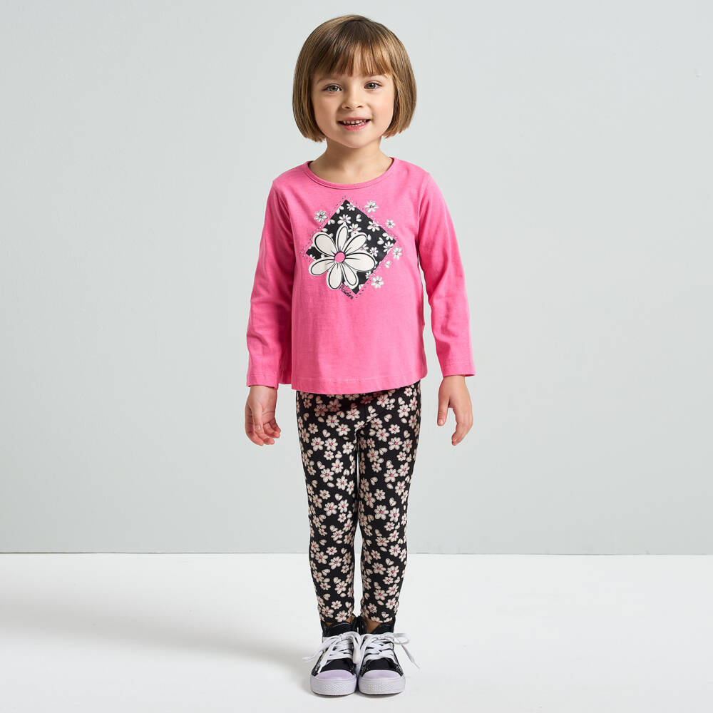 iDO Baby-Girls Blooming Pink Cotton Tee | Childrensalon Outlet
