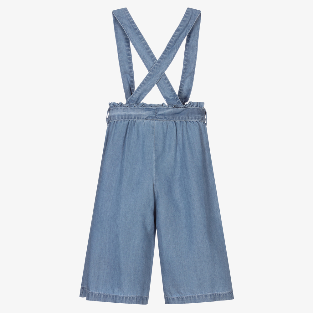 iDO Baby-Girls Blue Chambray Trousers | Childrensalon Outlet