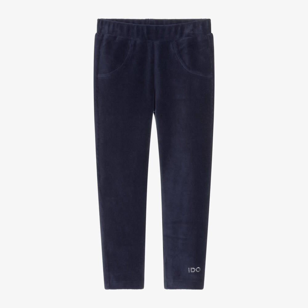 iDO Baby-Girls Blue Corduroy Leggings | Childrensalon Outlet