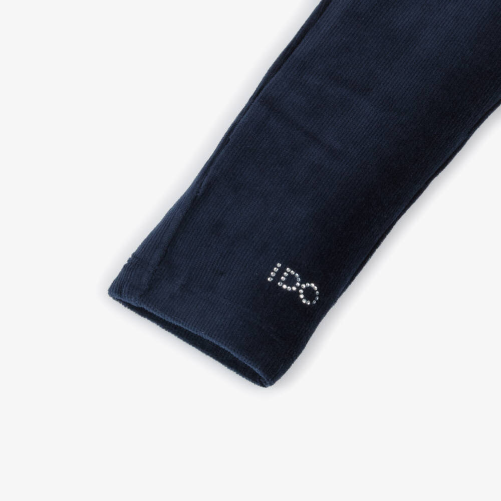 iDO Baby-Girls Blue Corduroy Leggings | Childrensalon Outlet