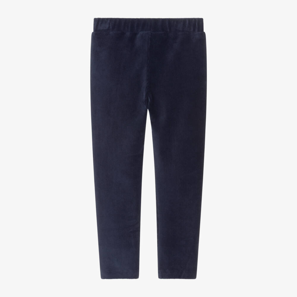 iDO Baby-Girls Blue Corduroy Leggings | Childrensalon Outlet