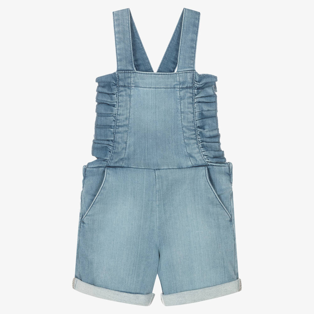 iDO Baby - Blaue Jeans-Latzhose aus Baumwolle | Childrensalon