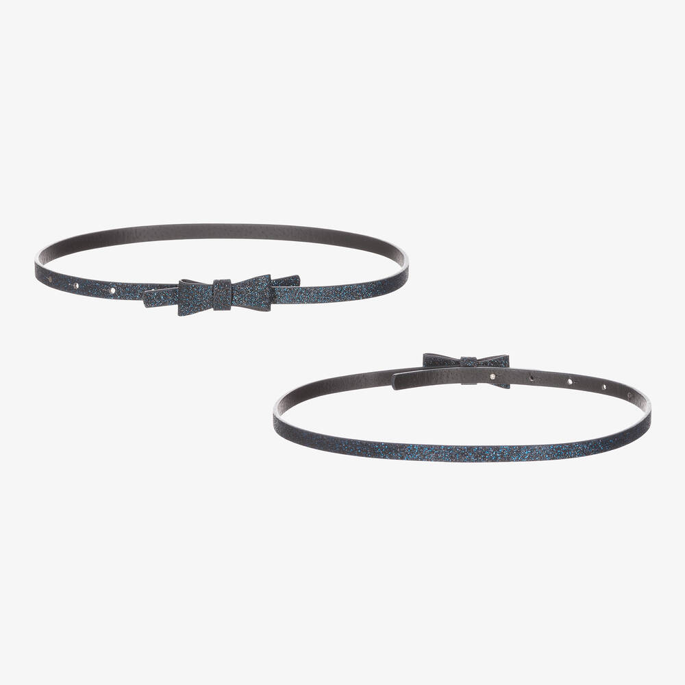 iDO Baby-Girls Blue Cotton Pleated Tartan Skirt | Childrensalon Outlet