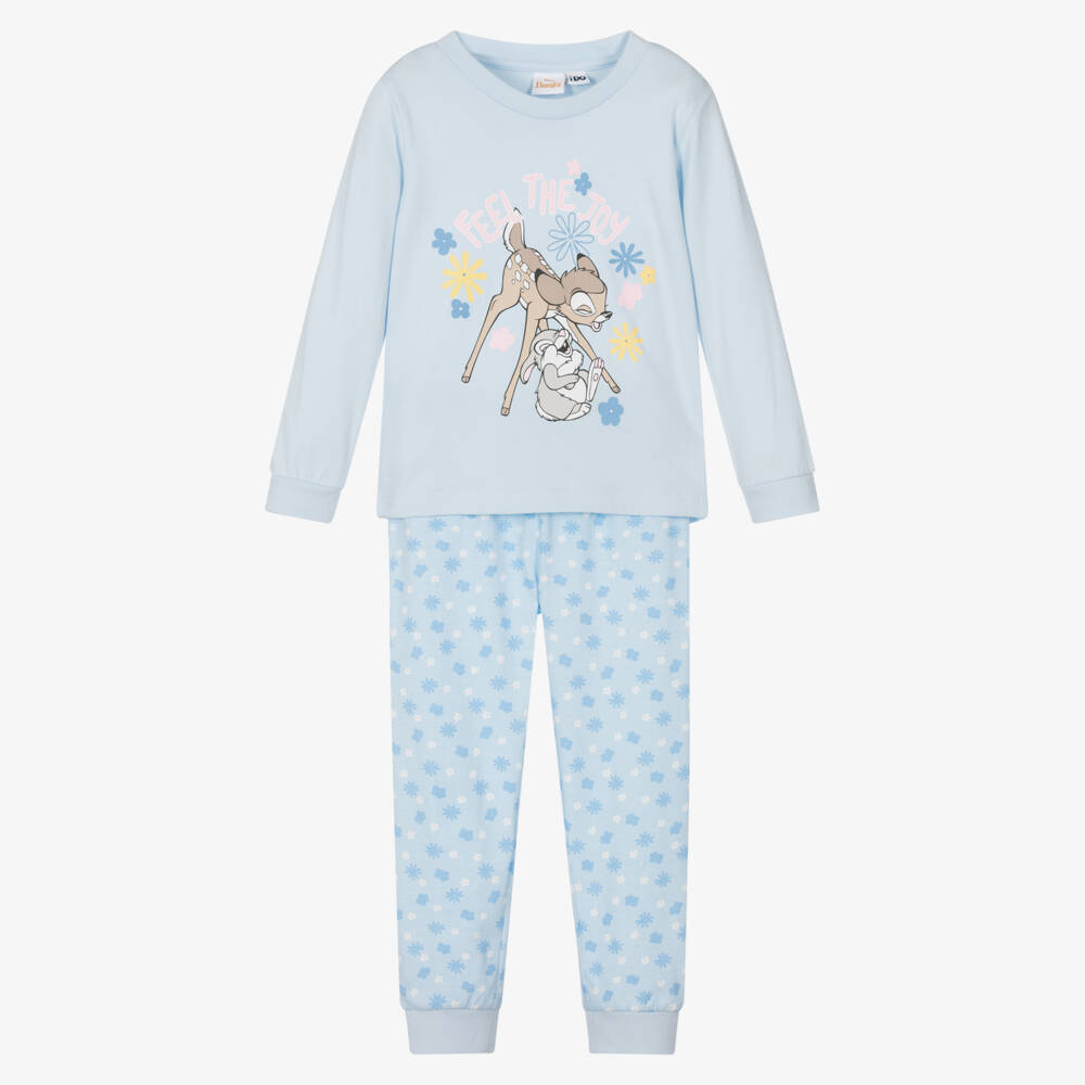 iDO Baby-طقم نوم قطني أزرق للبنات | Childrensalon Outlet