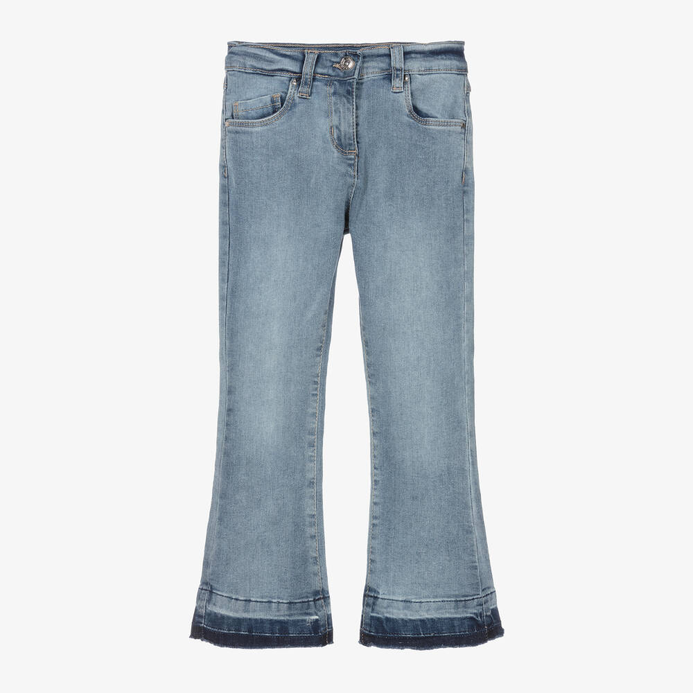iDO Малыши-Girls Blue Denim Bootcut Jeans | Childrensalon Outlet