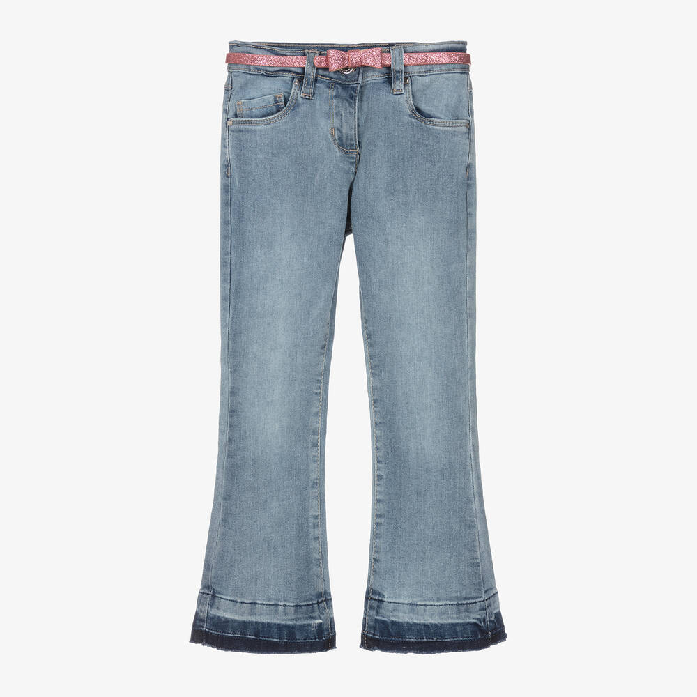 iDO Baby-Girls Blue Denim Bootcut Jeans | Childrensalon Outlet