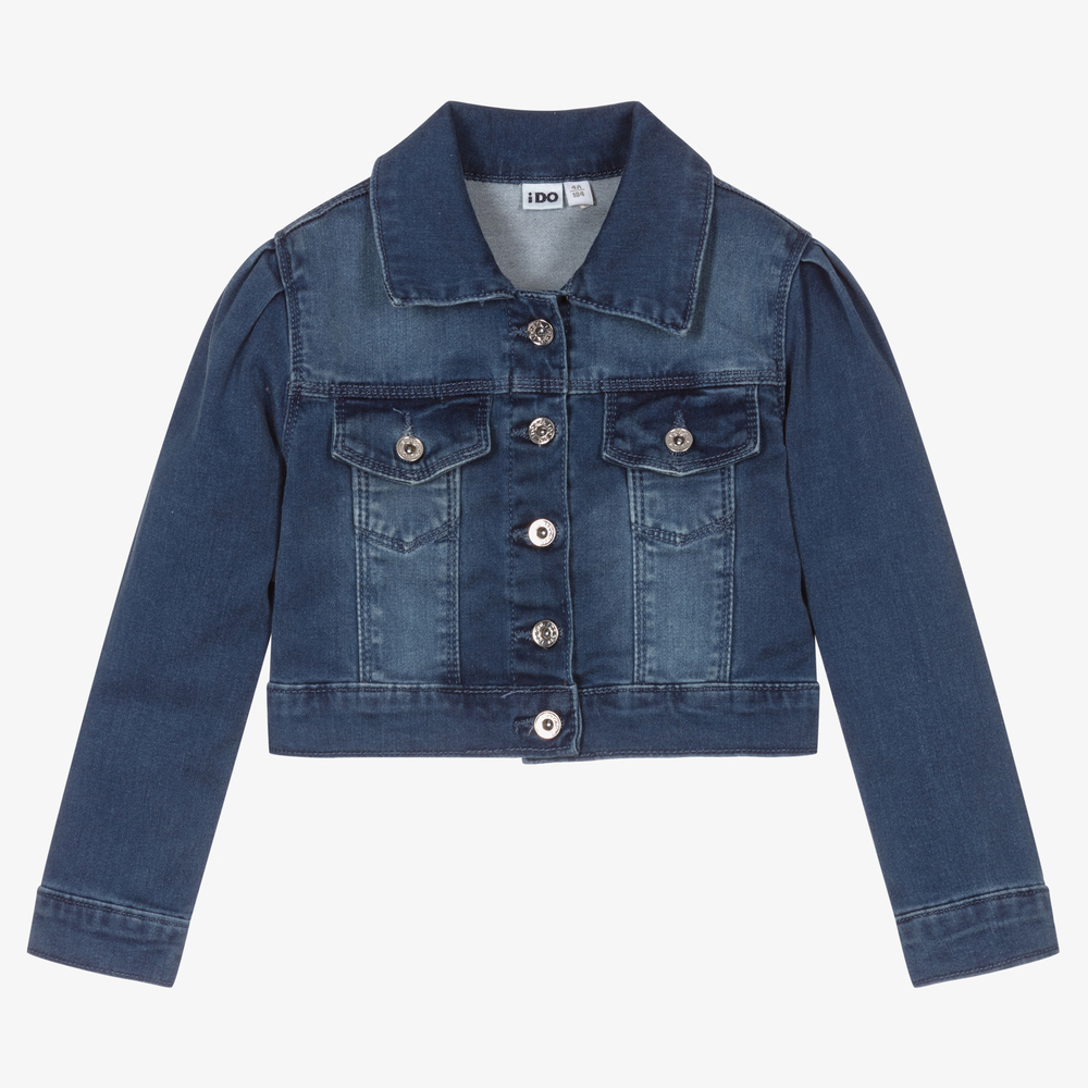 iDO Baby - Blaue Jeansjacke für Mädchen | Childrensalon