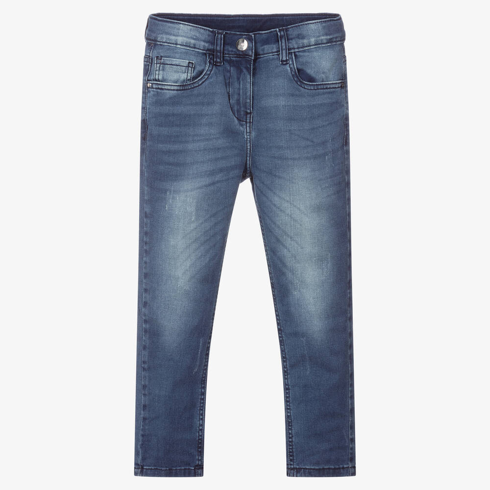 iDO Junior - Girls Blue Denim Jeans | Childrensalon