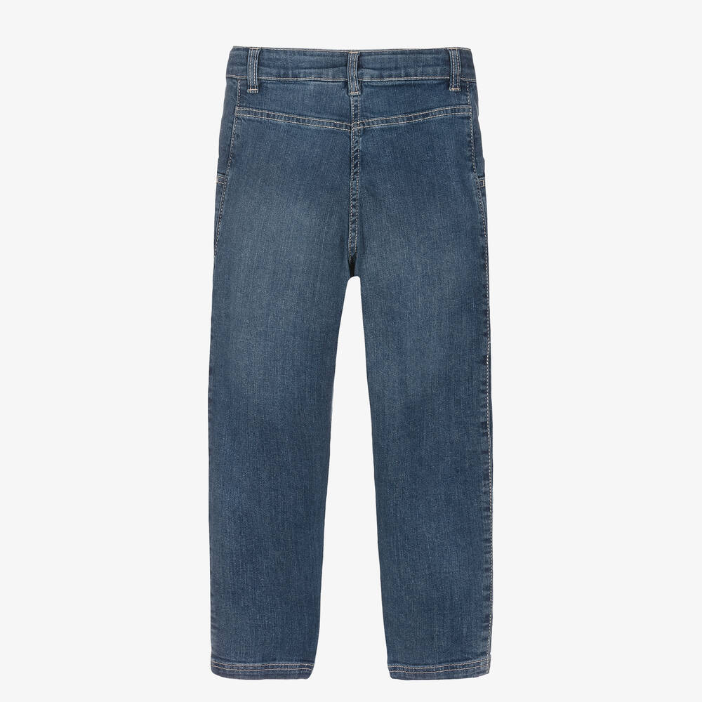 iDO Junior-Girls Blue Denim Mom Jeans | Childrensalon Outlet