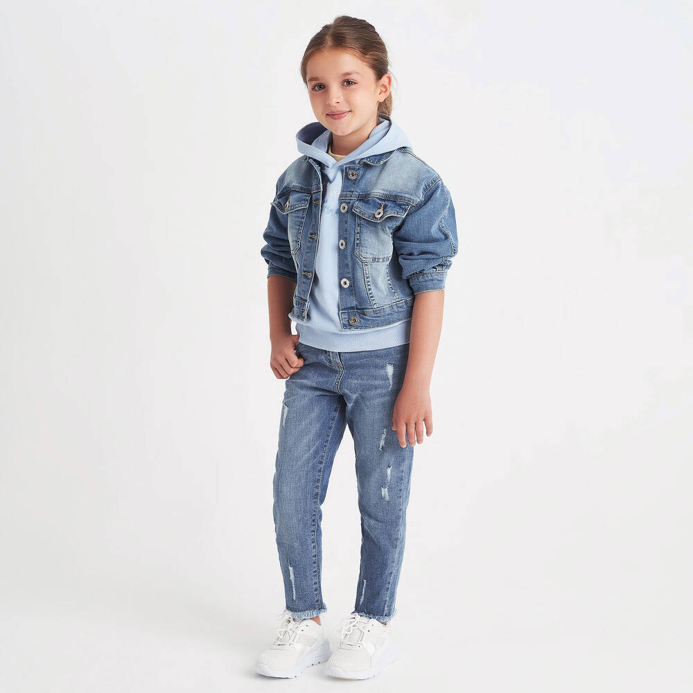Junior stretch jeans top