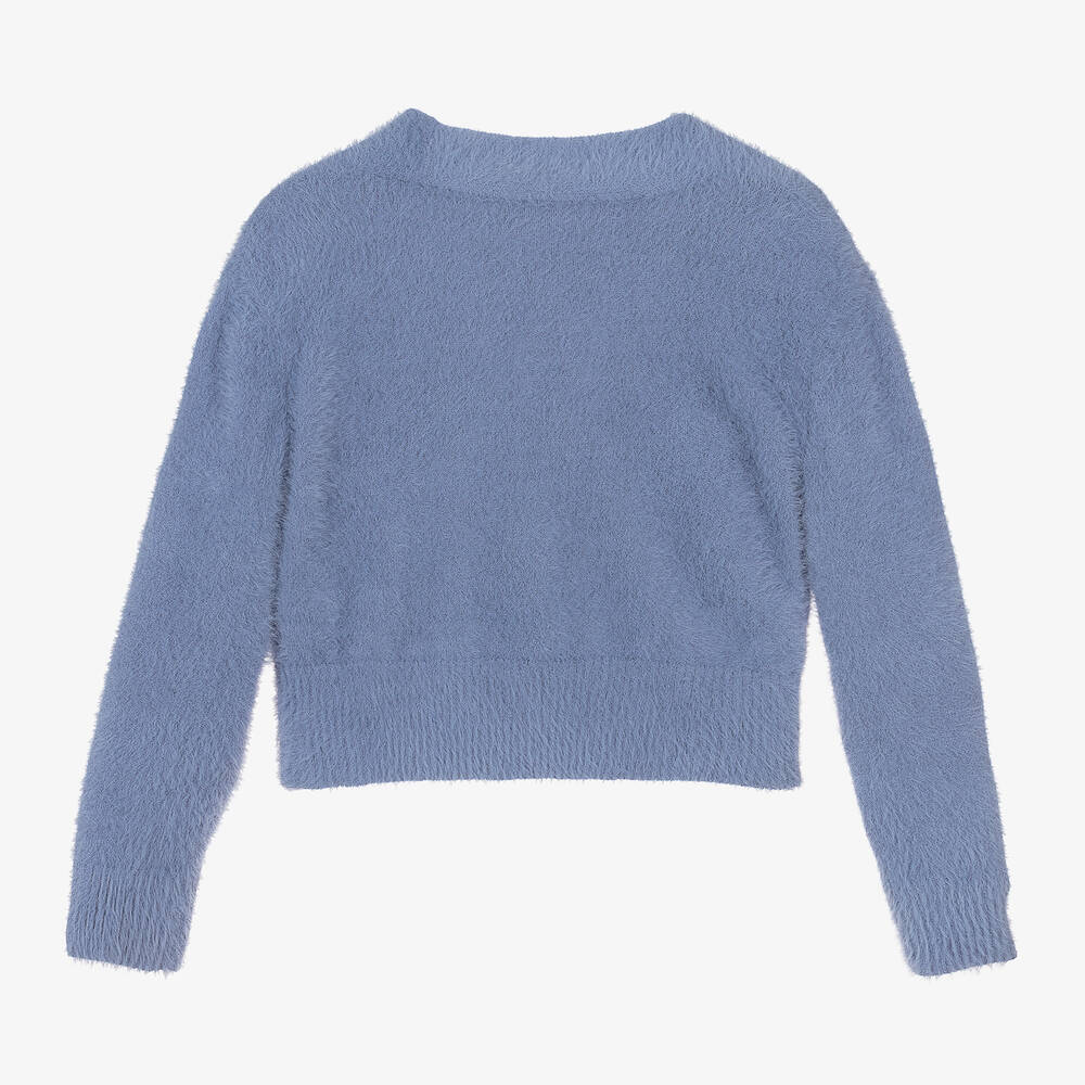 iDO Junior-كارديغان لون أزرق للبنات | Childrensalon Outlet