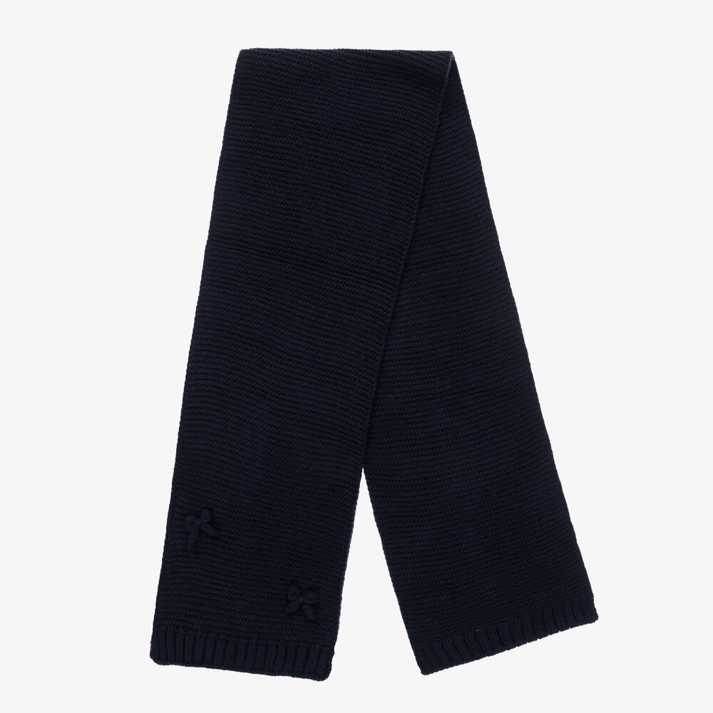 iDO Малыши-Синяя вязаная шапка и шарф | Childrensalon Outlet