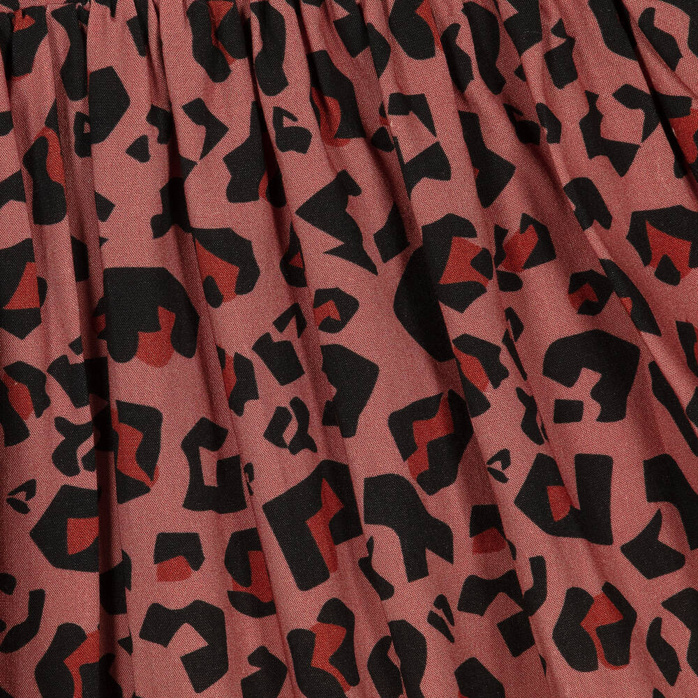 iDO Junior-Girls Brown Leopard Dress | Childrensalon Outlet