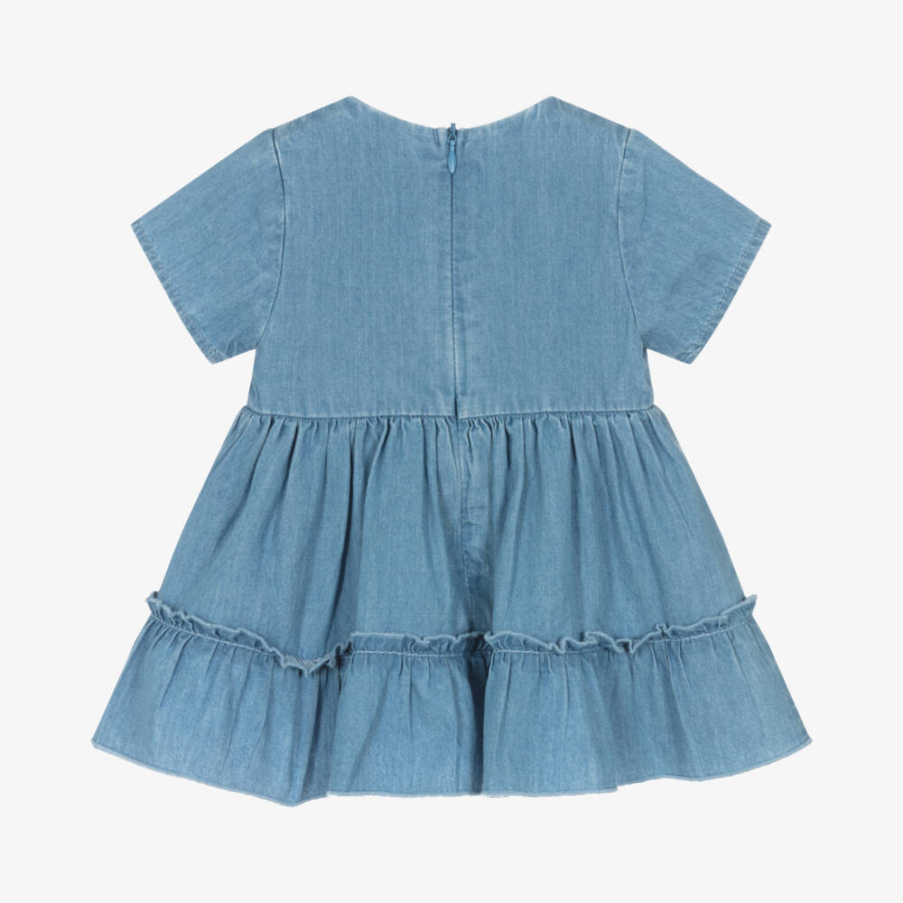 iDO Мини-Платье из шамбре с цветочными узорами для девочек | Childrensalon Outlet