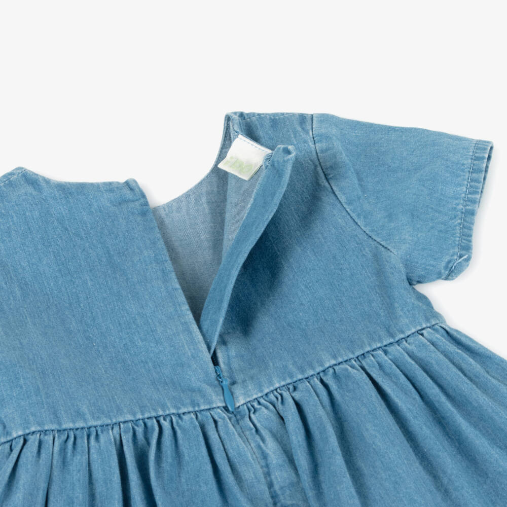 iDO Мини-Платье из шамбре с цветочными узорами для девочек | Childrensalon Outlet