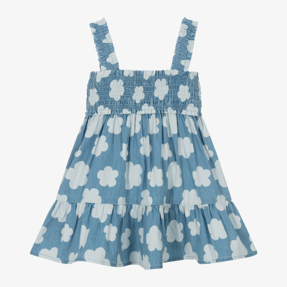 iDO Малыши-Платье из шамбре с цветочным узором для девочек | Childrensalon Outlet