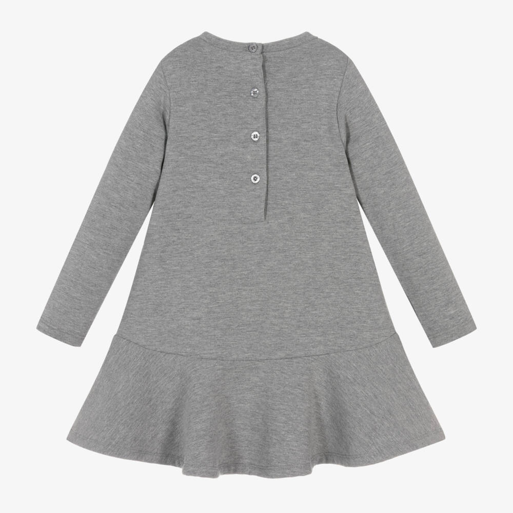 iDO Baby-Girls' Charcoal & Blush Bow Dress | Childrensalon Outlet